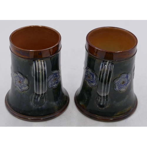 18 - A pair of early 20th Century Royal Doulton glazed earthenware 