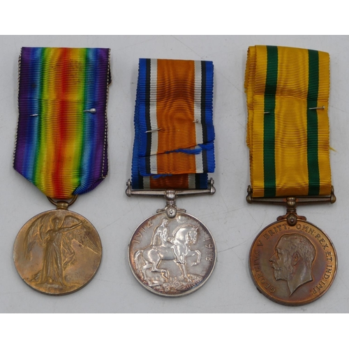 462 - 3 WWI medals 1914-18, War medal and Territorial Army medal 1914-19 