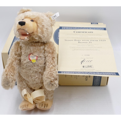 719 - A modern Steiff teddy bear 