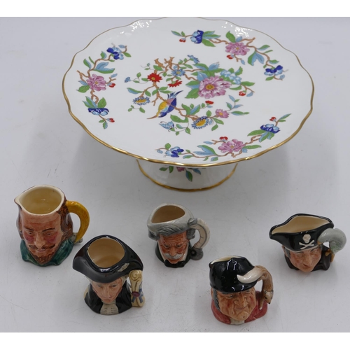 88 - 4 miniature Royal Doulton character jugs, George Washington D6825, Mark Twain D6758, Gone Away D6545... 