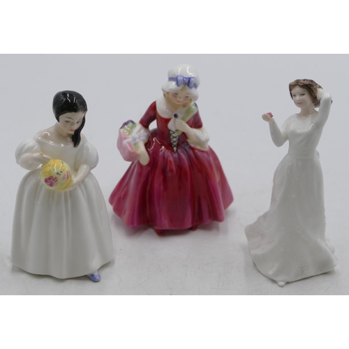 95 - 3 small Royal Doulton figurines 