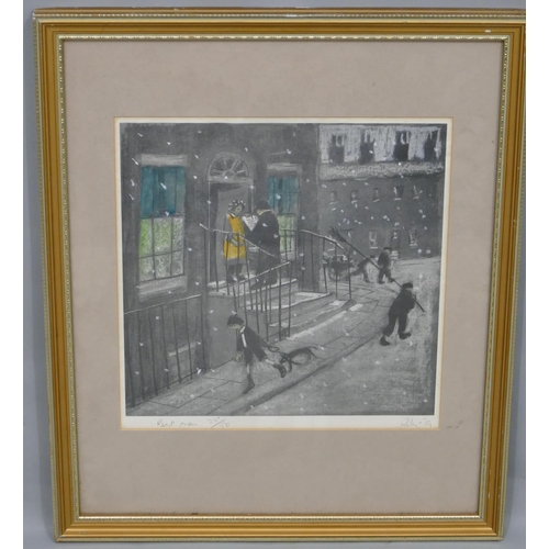 222 - Harold Riley (B. 1934) signed limited edition coloured print 