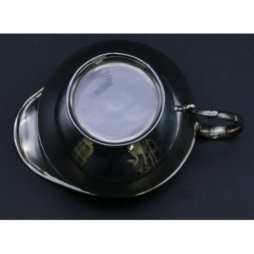 310 - A Birmingham silver small round bulbous shaped cream jug, 1.3oz.