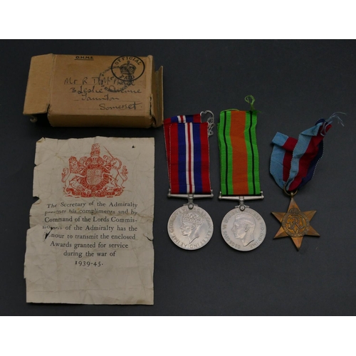 450 - 3 WWII medals 