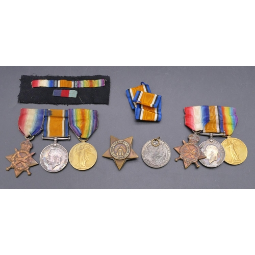 451 - 2 x 3-bar WWI medals 