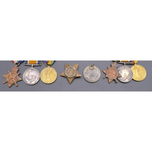 451 - 2 x 3-bar WWI medals 