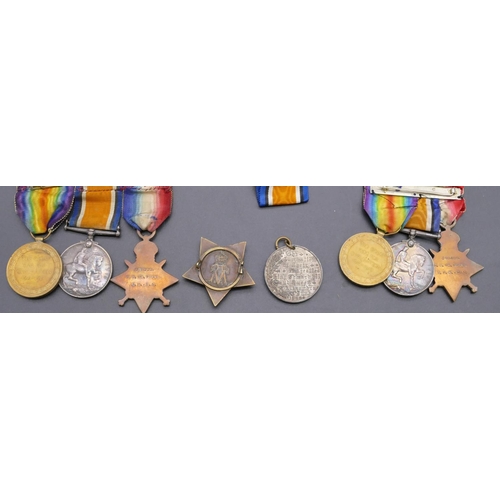 451 - 2 x 3-bar WWI medals 