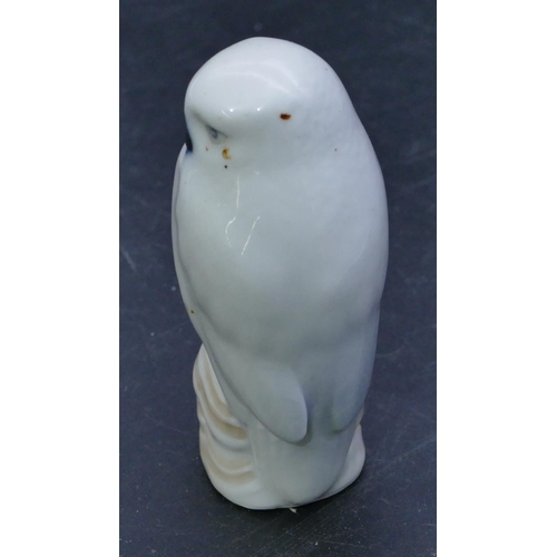 68 - A Royal Copenhagen figure of a perched owl, 1741, 8.8cm high.