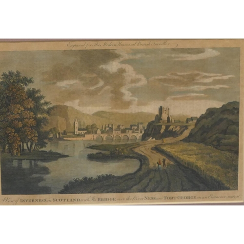 173 - An 18th Century Scottish coloured engraving 