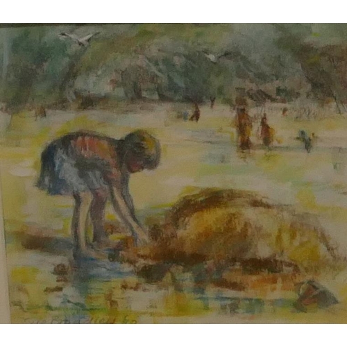 189 - C.  Broadley, 2 illustrated pastels from 