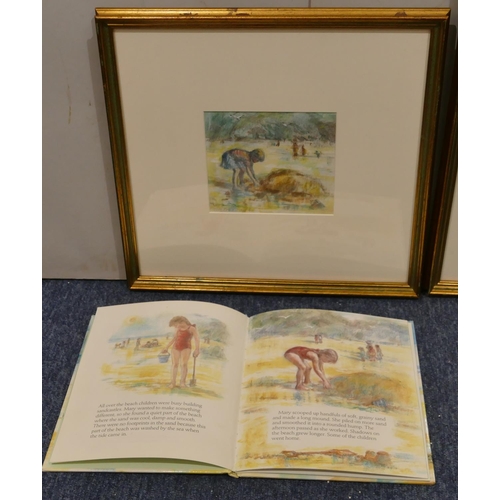 189 - C.  Broadley, 2 illustrated pastels from 