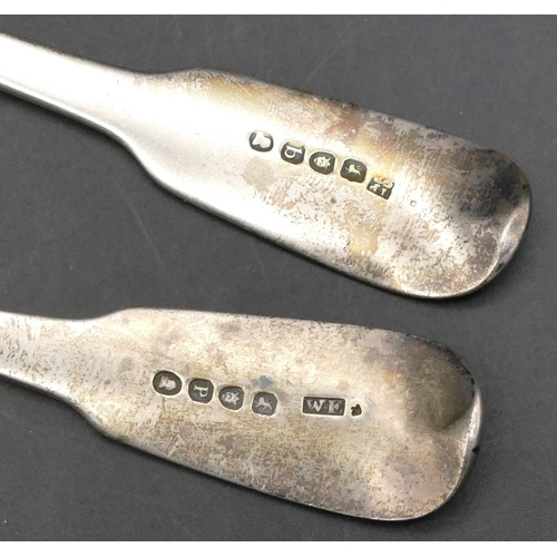 336 - 2 Georgian silver tablespoons, 4.4oz. (2)