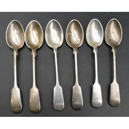 350 - A set of 6 Sheffield silver teaspoons, 3.1oz