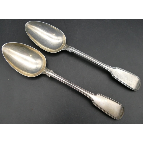 351 - A pair of Victorian silver tablespoons, 5.5oz