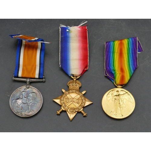 401 - 3 WWI medals, 1914-18 medal, War medal, 1914-15 Star 