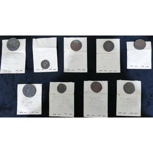 414 - 9 various early coins 