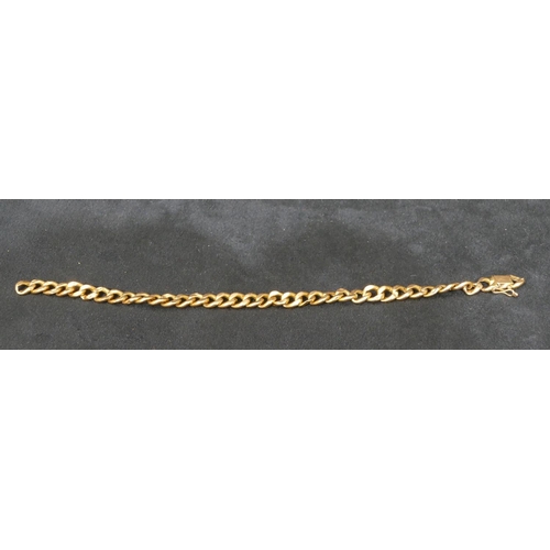 425 - A 9ct gold linked bracelet (a/f), 9.3 grams