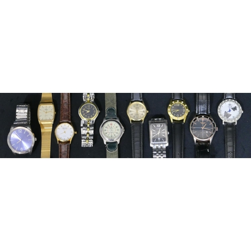 450 - 10 various modern wrist watches