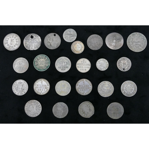 483 - 4 18th Century silver Continental coins 