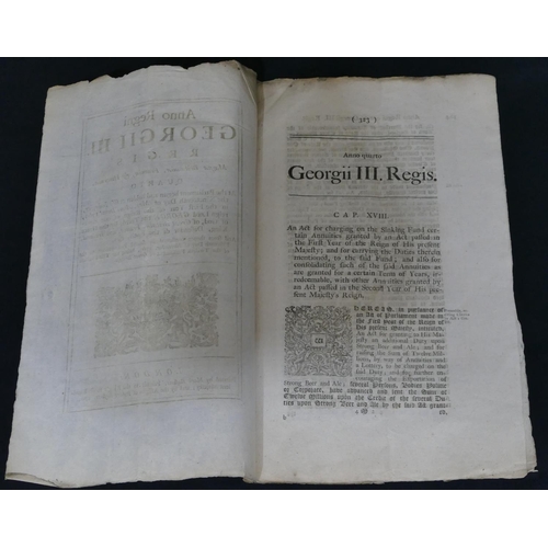 718 - An 18th Century George III pamphlet circa 1764, printed by Mark Baskett.