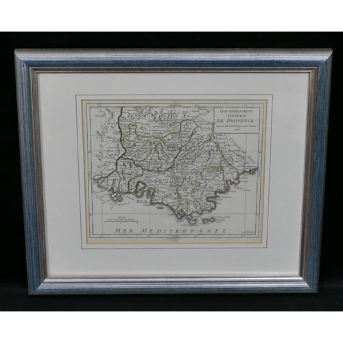 719 - Robert D de Vangondy 18th Century small hand coloured map 