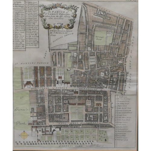 721 - An 18th Century hand coloured map 