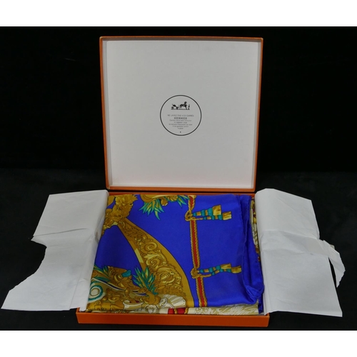 737 - A Hermes, Paris silk scarf (unused), in original box.