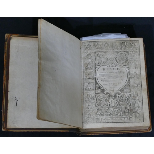 757 - An early 17th Century bible in English, 