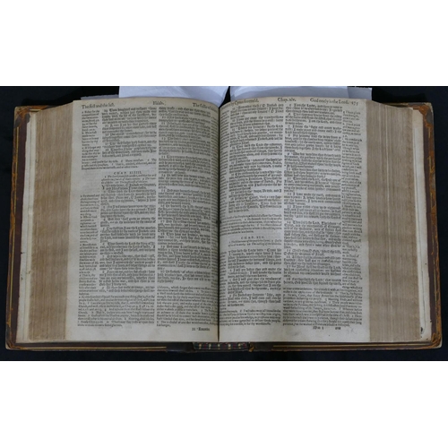 757 - An early 17th Century bible in English, 