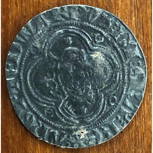 410 - An  Edward III style hammered silver groat, 3.1 grams.