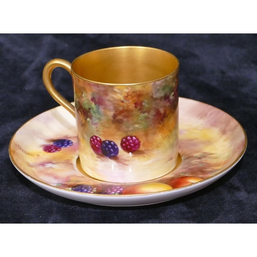 103 - A Royal Worcester cabinet cup and saucer 