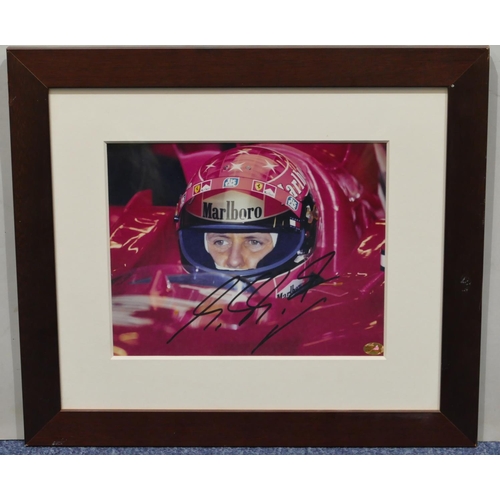 188 - A Sportizus signed Michael Schumacher print numbered PSA32909, with certificate and original bill, f... 