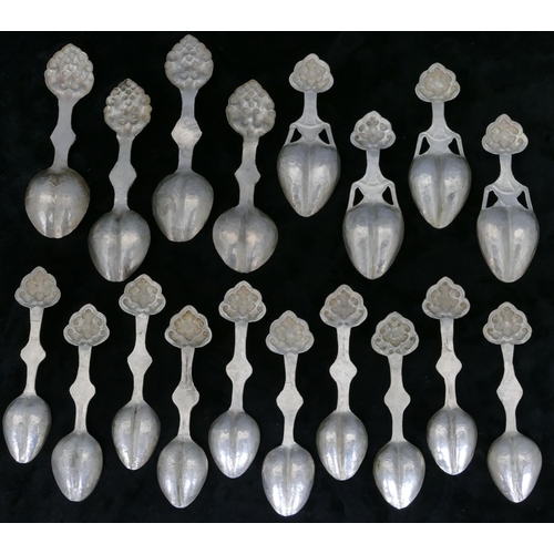 220 - A quantity of various Continental Eastern caddy spoons