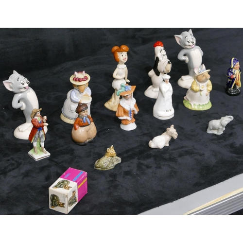 55 - 4 Beswick cartoon characters, a small quantity of various china figures etc.