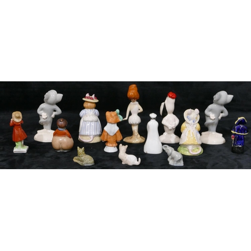 55 - 4 Beswick cartoon characters, a small quantity of various china figures etc.