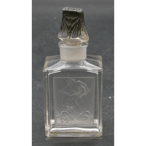 17 - Rene Lalique (French 1860-1945) L'Effleurt scent bottle, Coty-15 designed 1912, frosted and grey sta...