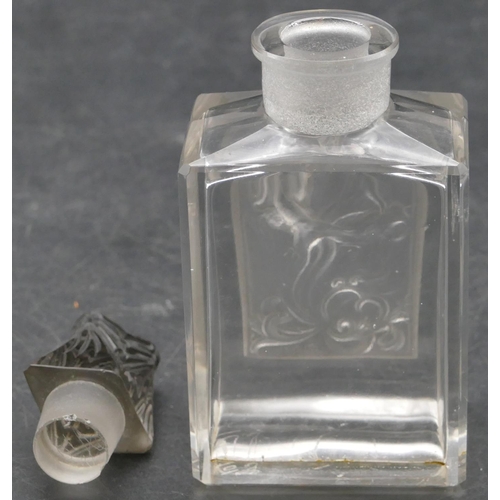 17 - Rene Lalique (French 1860-1945) L'Effleurt scent bottle, Coty-15 designed 1912, frosted and grey sta... 