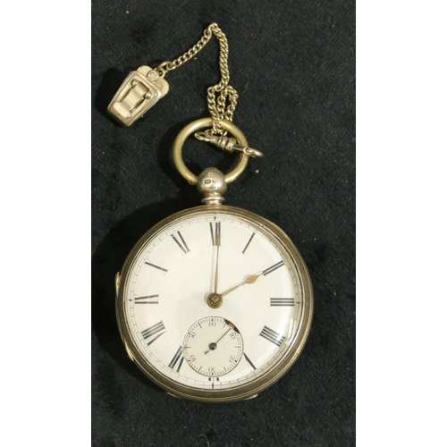 697 - G Dyer, Regent Street, London silver cased open face pocket watch with seconds dial (not working and... 