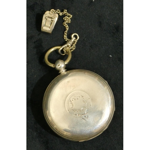 697 - G Dyer, Regent Street, London silver cased open face pocket watch with seconds dial (not working and... 