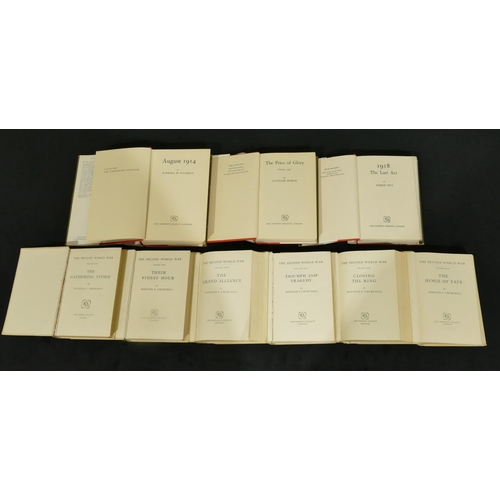 743 - A set of 6 Winston S. Churchill WW2 books, 3 other similar books 