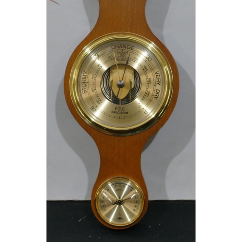 4017 - A small FCC Precission Barometer, 49cm long, boxed with instructions.