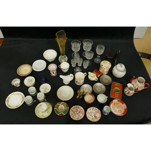 4108 - A Lladro figure of a duck, a George V Coronation mug and a large quantity of other glass and china. ... 