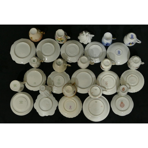 26 - 15 various cabinet cups and saucers.