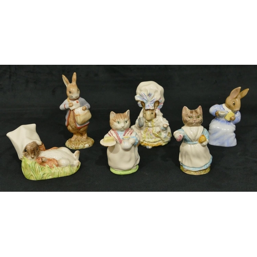 85 - 6 Royal Albert Beatrix Potter figures 