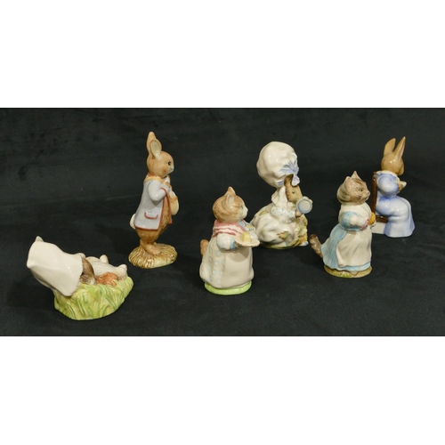 85 - 6 Royal Albert Beatrix Potter figures 