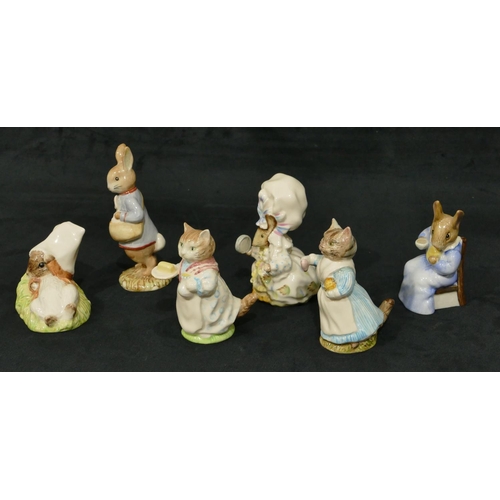 85 - 6 Royal Albert Beatrix Potter figures 