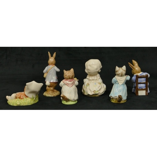 85 - 6 Royal Albert Beatrix Potter figures 