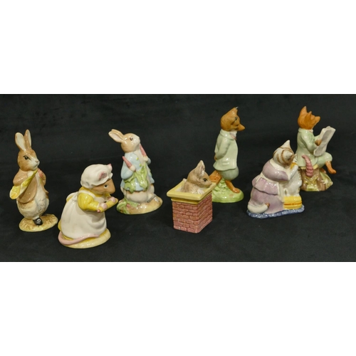 86 - 6 Royal Albert and 1 Royal Doulton Beatrix Potter figures 