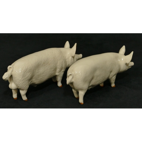 93 - 2 Beswick figures of pigs 