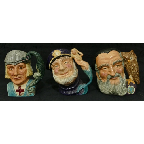 98 - 3 Royal Doulton character jugs 